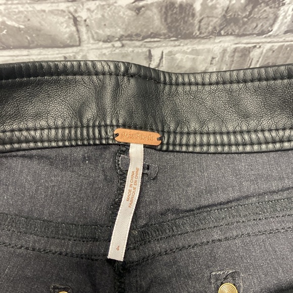 NWT Free People faux leather pants - Picture 8 of 9